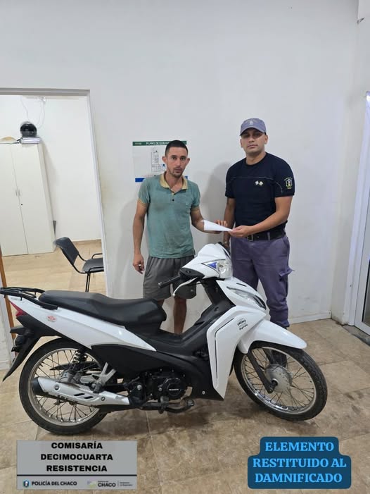 Área Metropolitana: operativo Lince recuperó una motocicleta robada