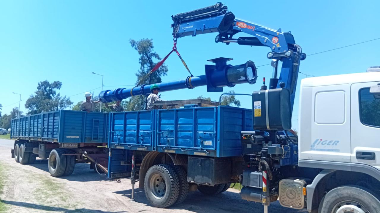Sameep instala nueva bomba para fortalecer el abastecimiento hacia el interior provincial