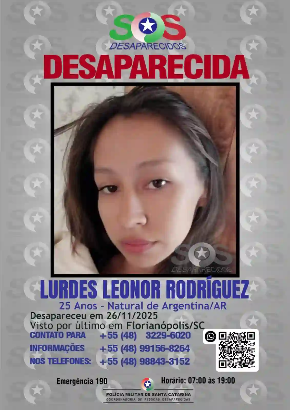 Buscan a una joven chaqueña en Florianópolis: su familia no tiene contacto desde el 26 de noviembre