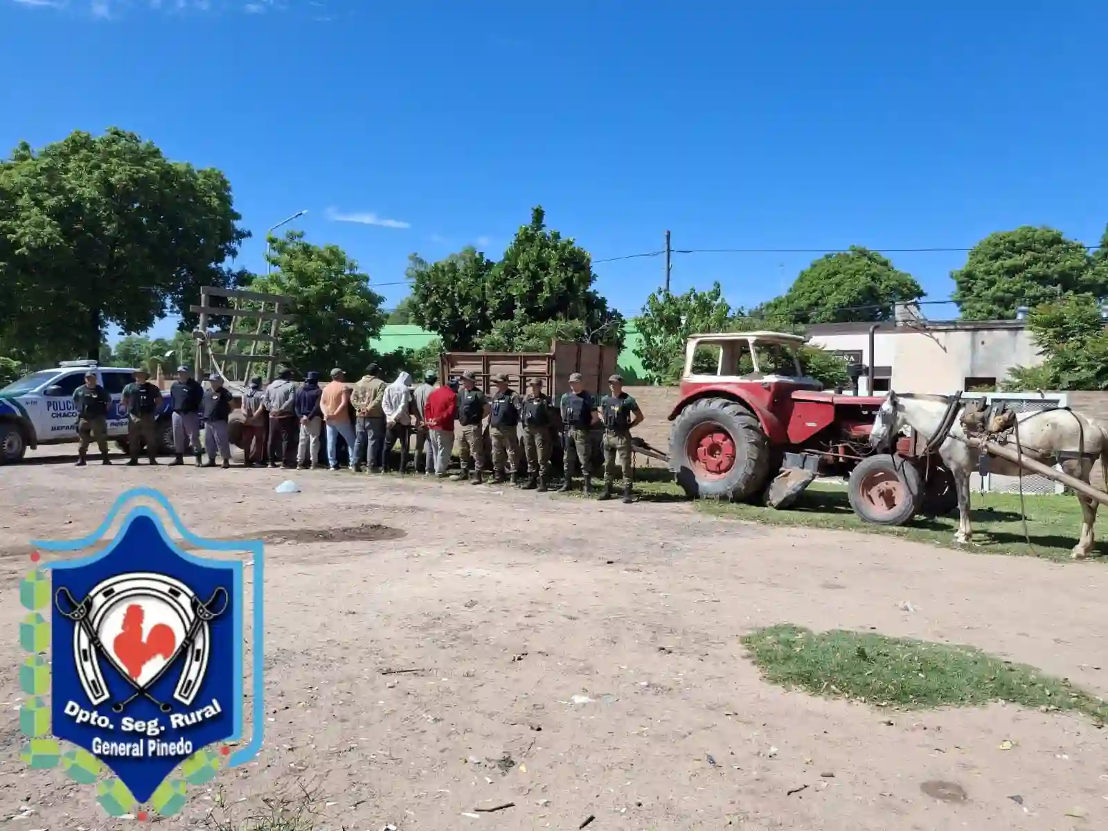 Robo rural esclarecido con ocho aprehendidos