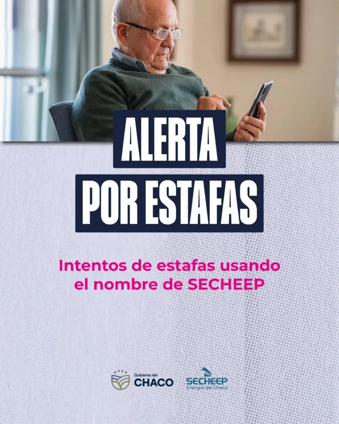 Alerta por intentos de estafas que utilizan el nombre de Secheep