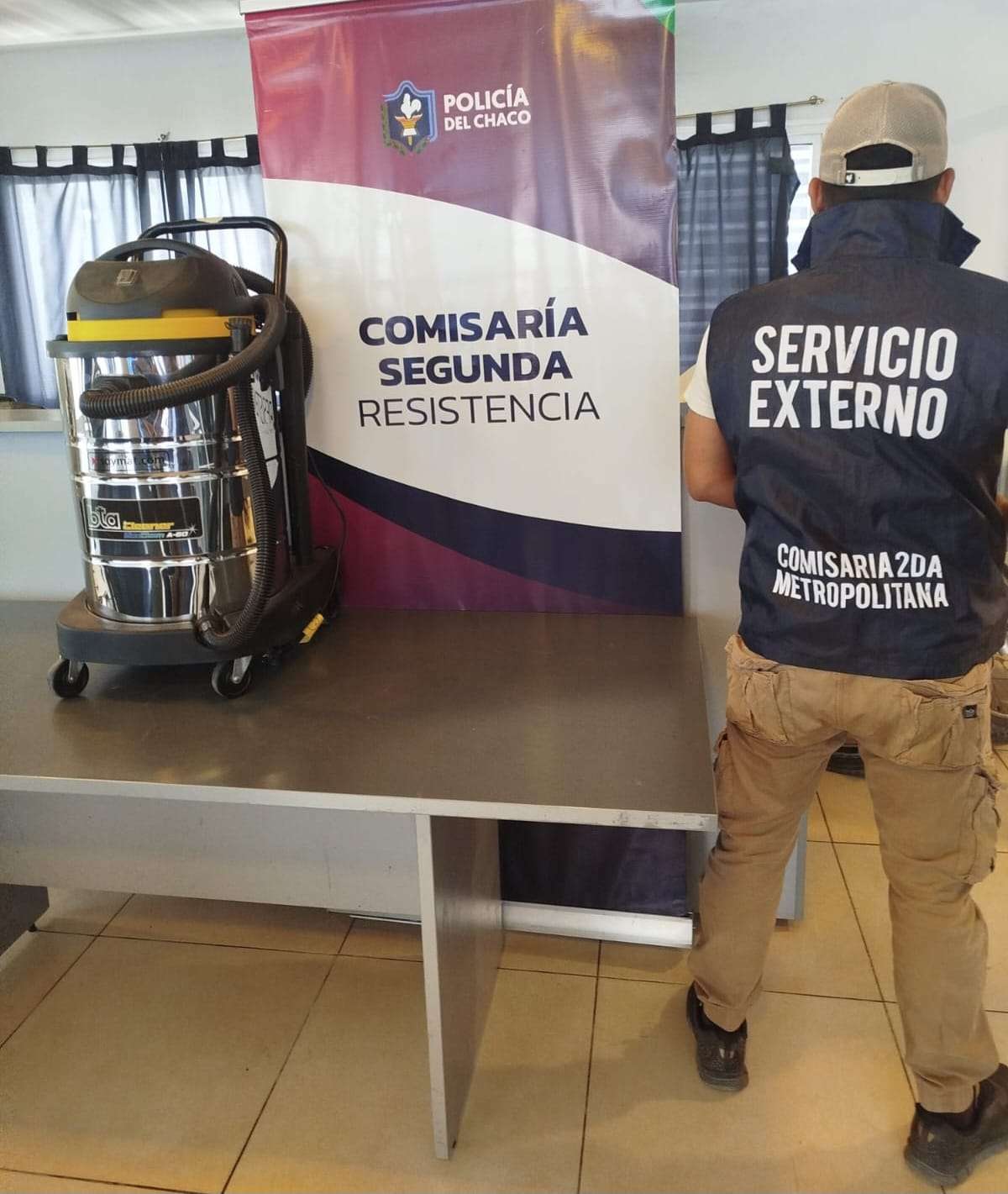 Resistencia En pocas horas recuperan aspiradora sustraída de un lavadero