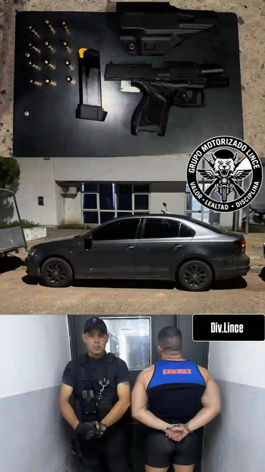 Resistencia: detuvieron a un hombre con una pistola 9 mm en su automóvil