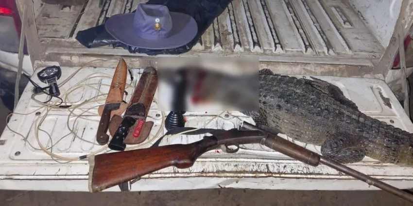 Efectivos rurales demoraron a un hombre y secuestraron un yacaré