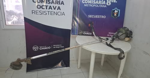 Demoraron a un hombre por hurtar una desmalezadora en Resistencia