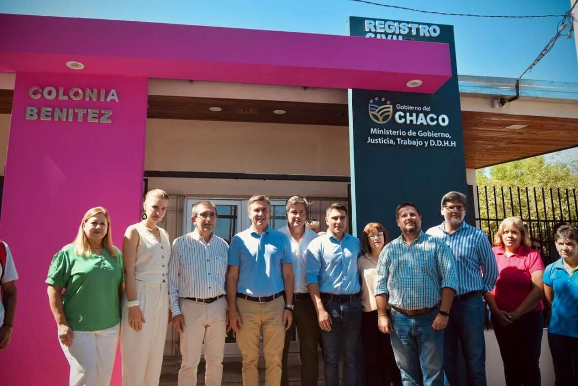 Obra finalizada: se habilitó la remodelación y la ampliación del Registro Civil en Colonia Benítez