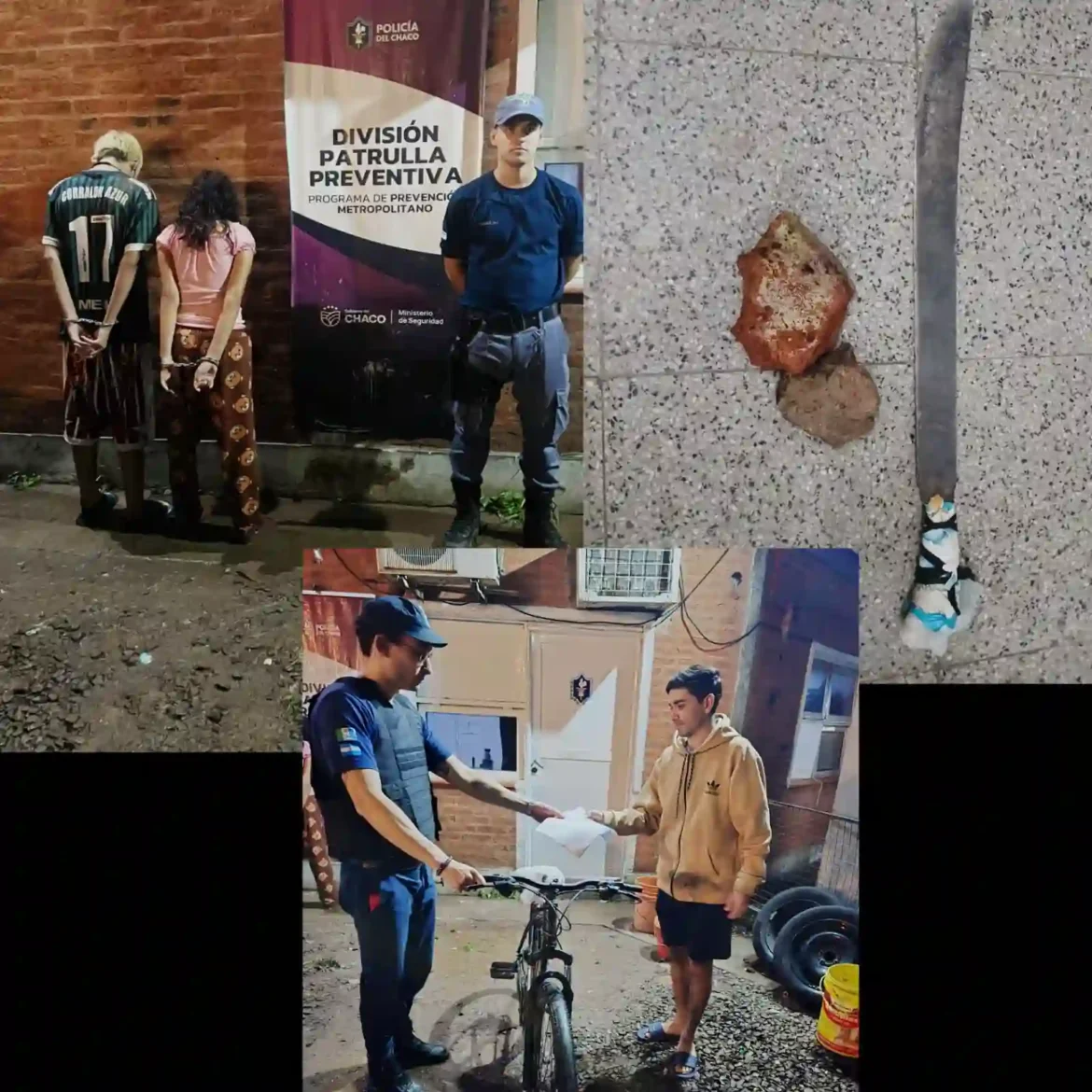 Resistencia: dos adolescentes demorados tras un robo y ataque a patrulleros