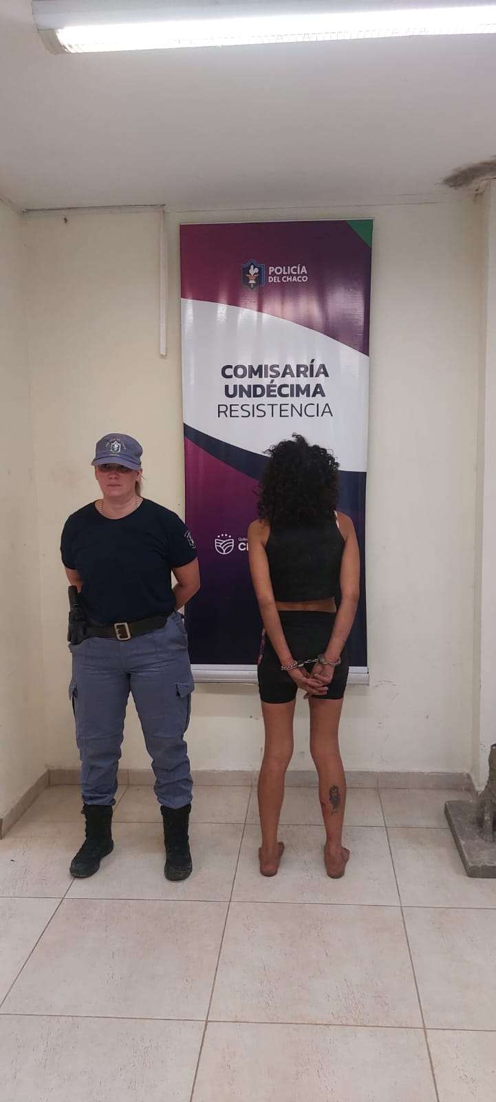 Resistencia: detienen a una joven en pleno robo de un aire acondicionado.