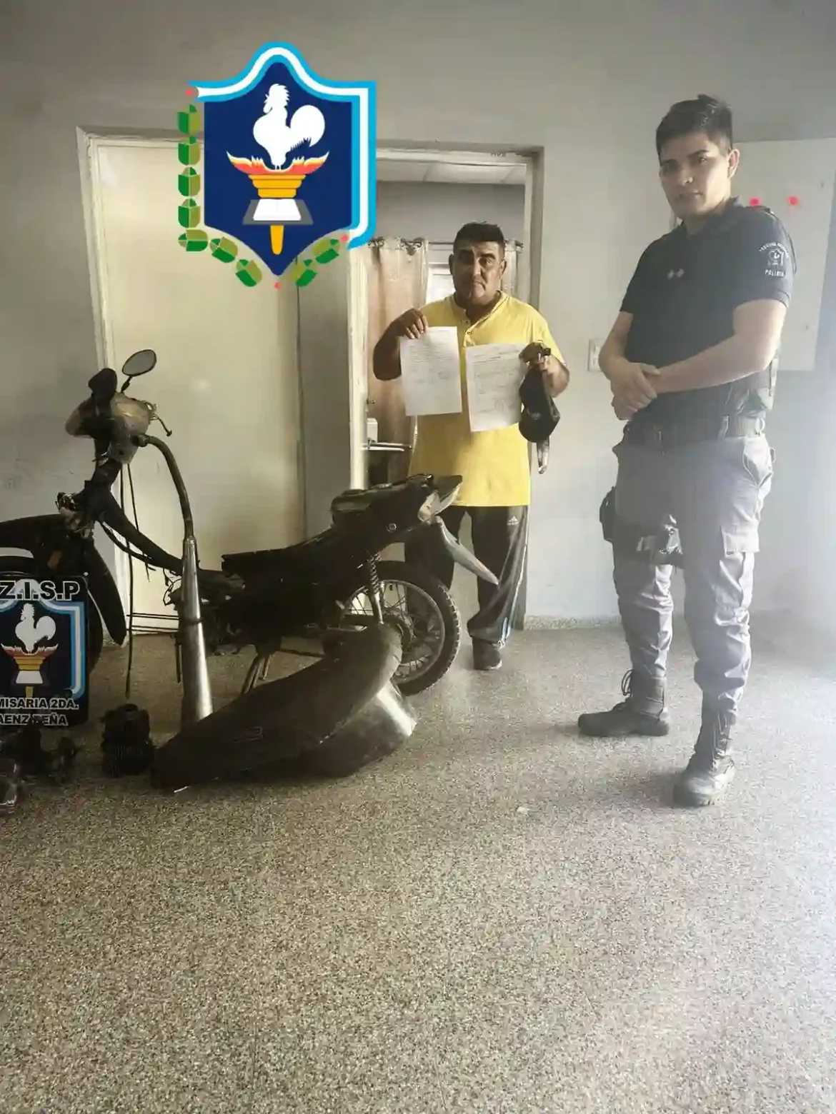 Efectivos de la comisaría segunda hallan una motocicleta sustraída.