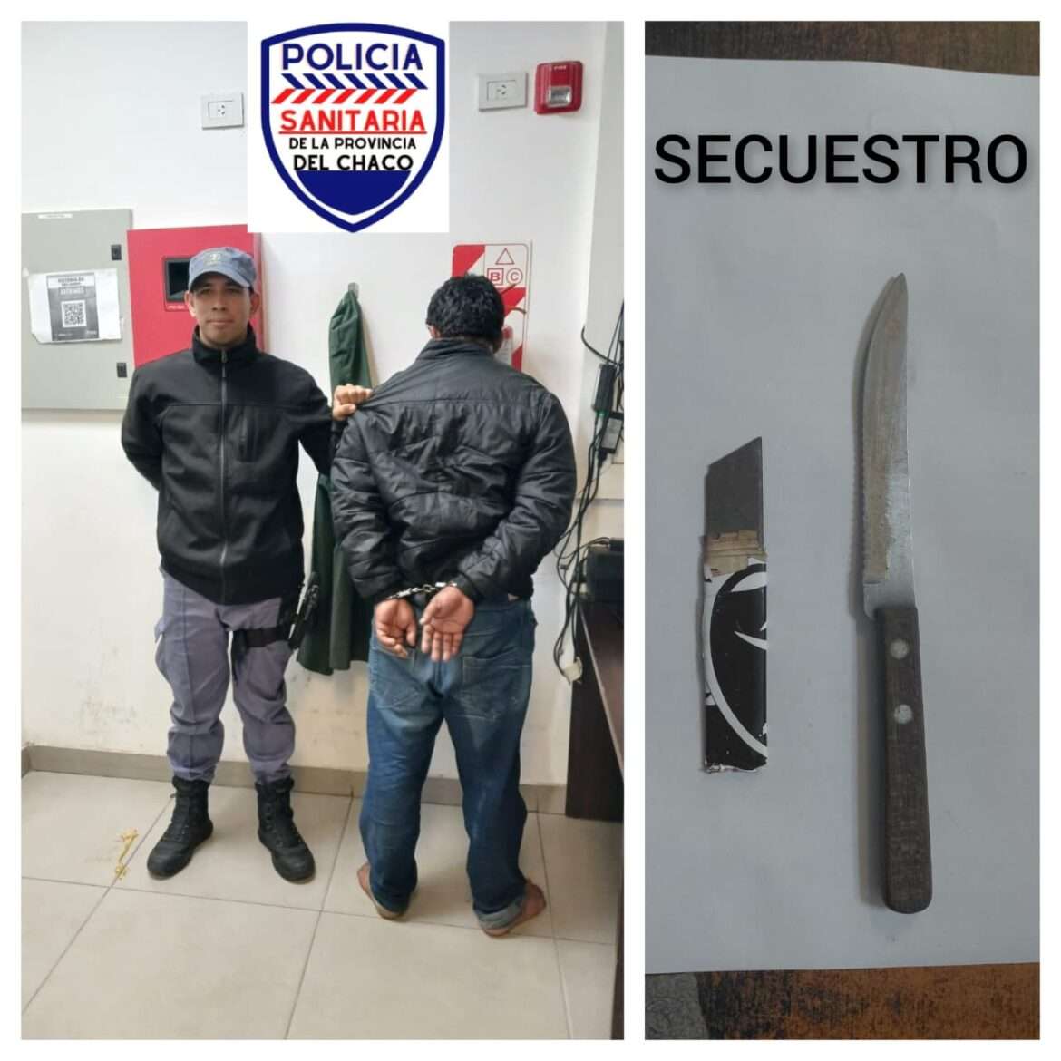 Resistencia: demoraron a un hombre por amenazas con arma blanca en el Hospital Pediátrico.