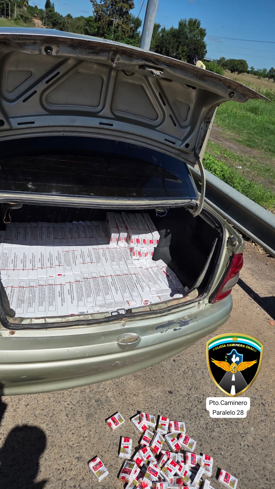 Ruta Nacional 11: secuestran automóvil con cargamento de cigarrillos de contrabando