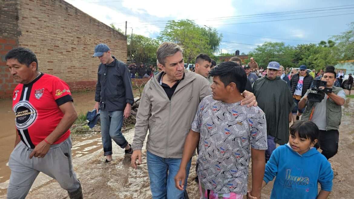 El Gobierno provincial despliega operativo de asistencia en localidades afectadas por las lluvias