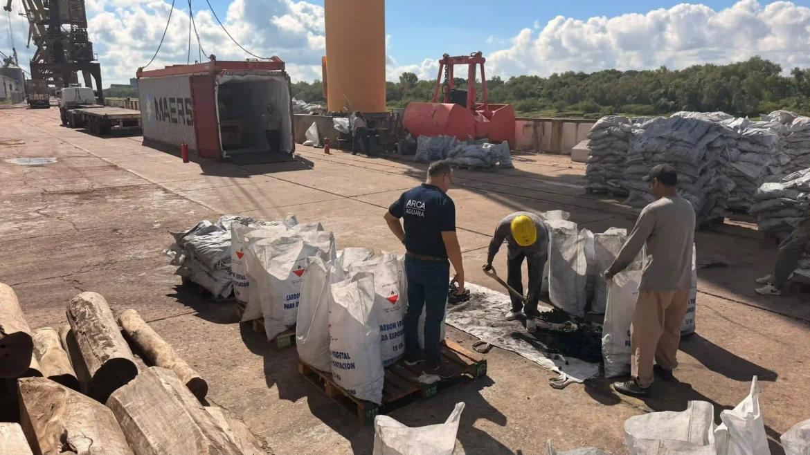 El puerto de Barranqueras consolida exportación de carbón vegetal con destino a Europa