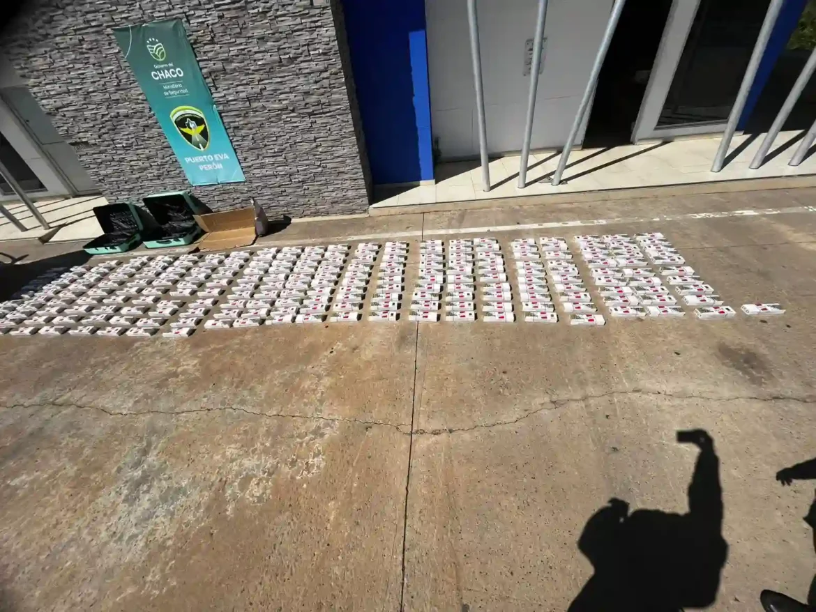 Puesto de control Pto. Eva Perón: Caminera incautó cigarrillos de contrabando valuados en casi $5 millones