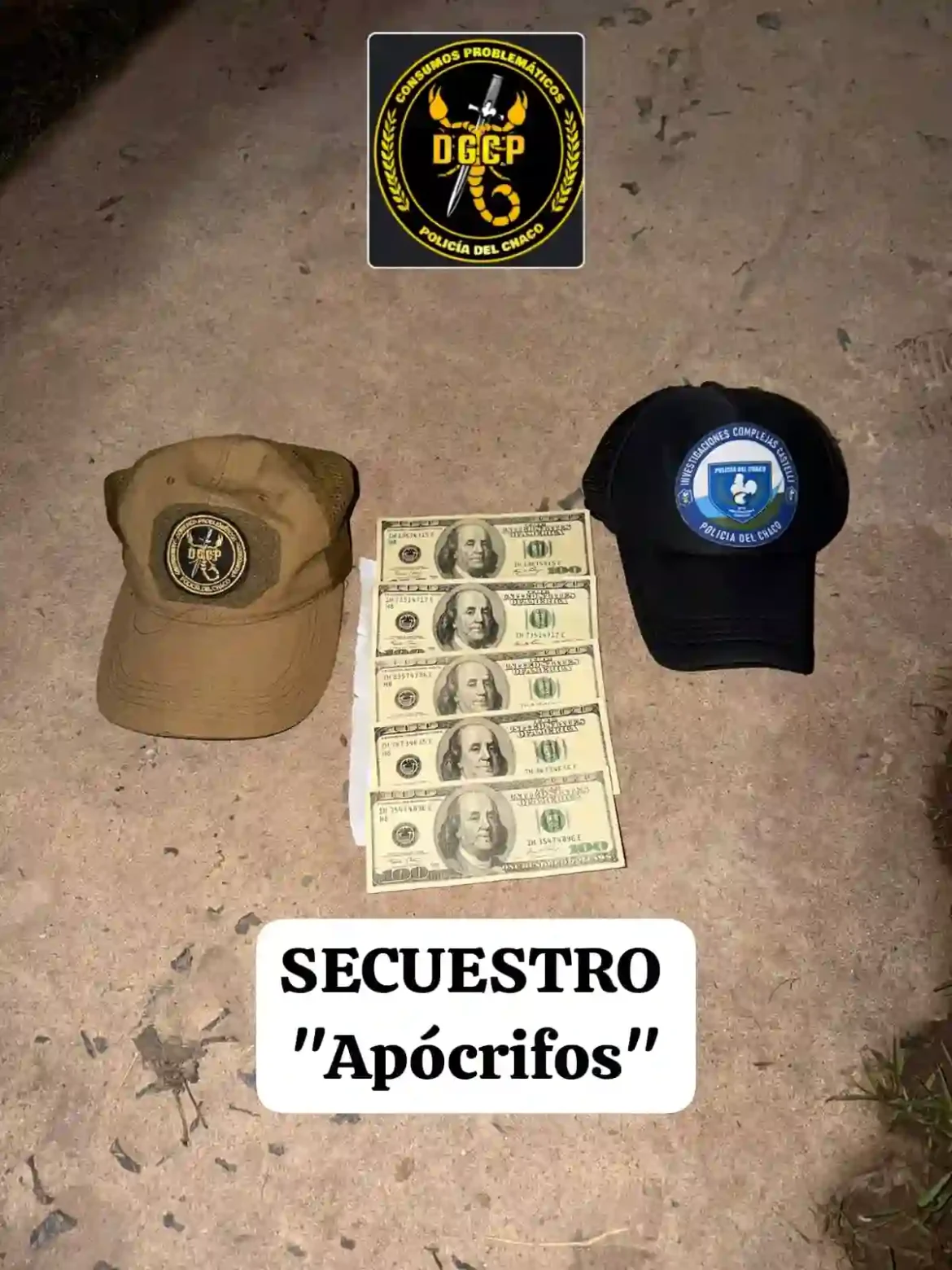 Secuestran dólares apócrifos durante patrullaje preventivo en Castelli