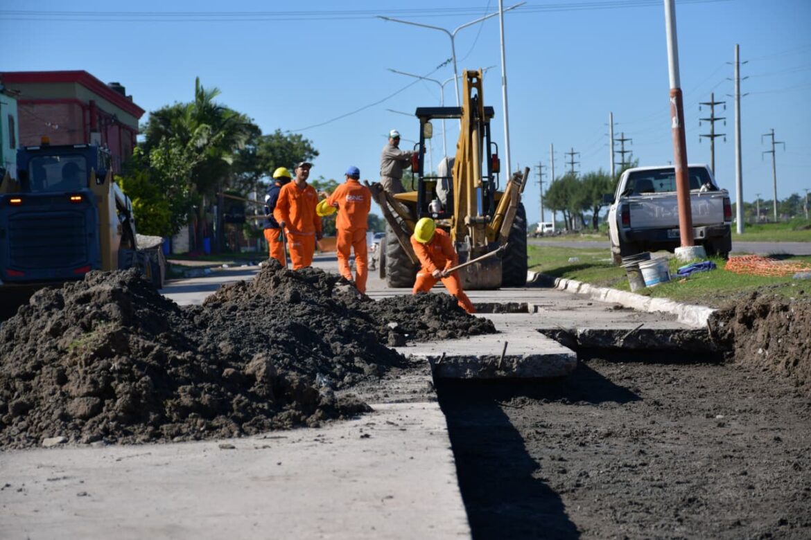Repavimentación de la Soberanía y la Islas Malvinas, producto del trabajo del Estado y el municipio