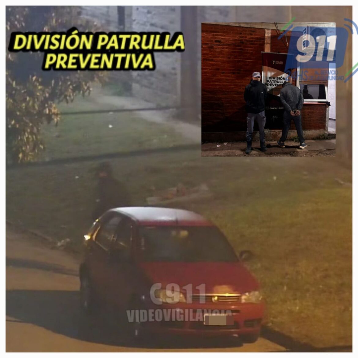 Resistencia: agentes demoraron a un hombre que forcejeaba las puertas de vehículos