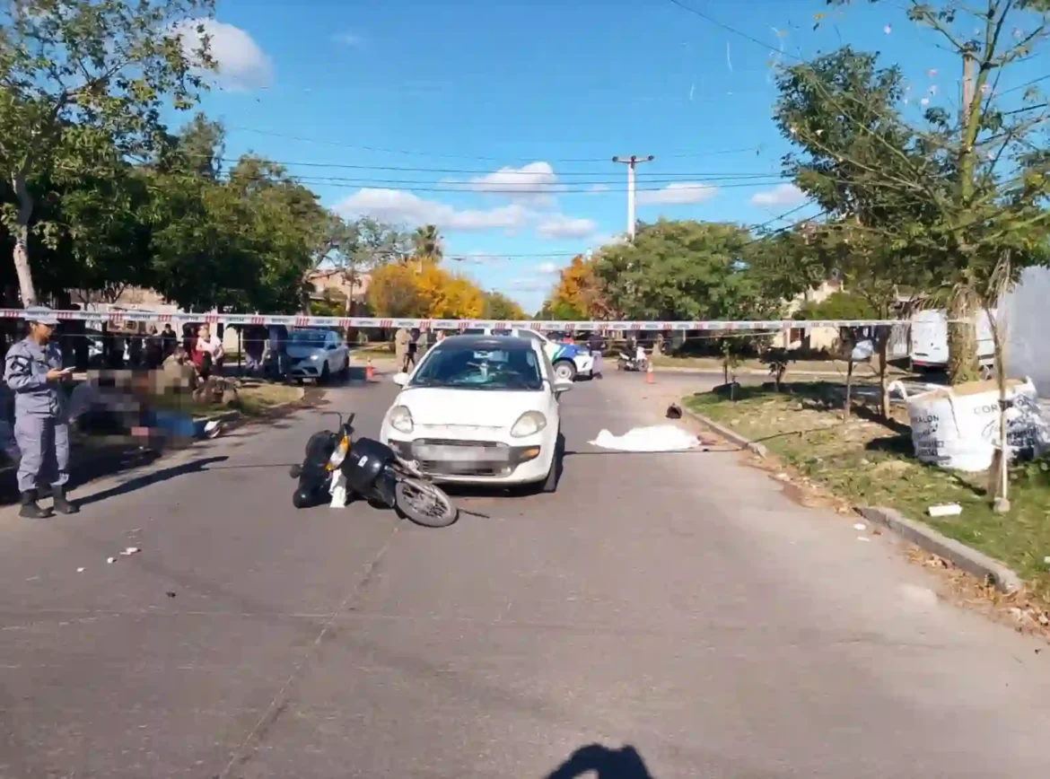 Esta tarde: falleció una motociclista tras un siniestro vial en Resistencia