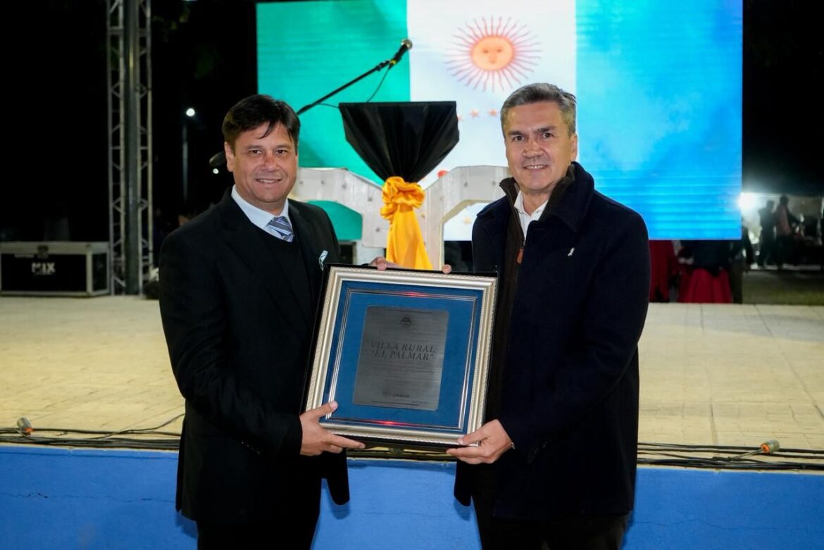 El Palmar festejó su 60° aniversario con acompañamiento del Gobierno provincial